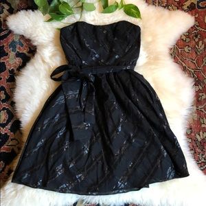 Liquid Strapless Dress with Buttons Down Back US 2